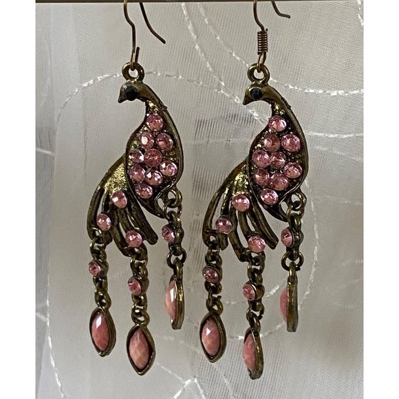 HEART EARRING STAND AND 3 PAIR OF EARRINGS - Picture 5 of 5